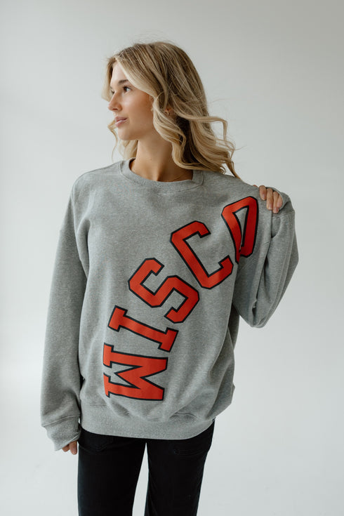 Wisconsin Avery Arch Lantern Sleeve Crew